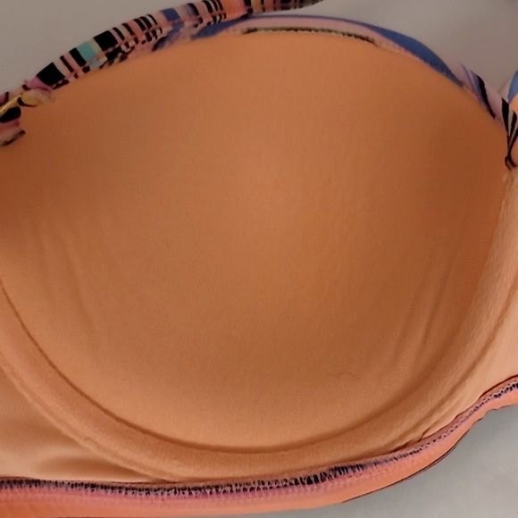Victoria's Secret Striped Convertible Strapless Bikini Top Size 32D - Picture 4 of 4
